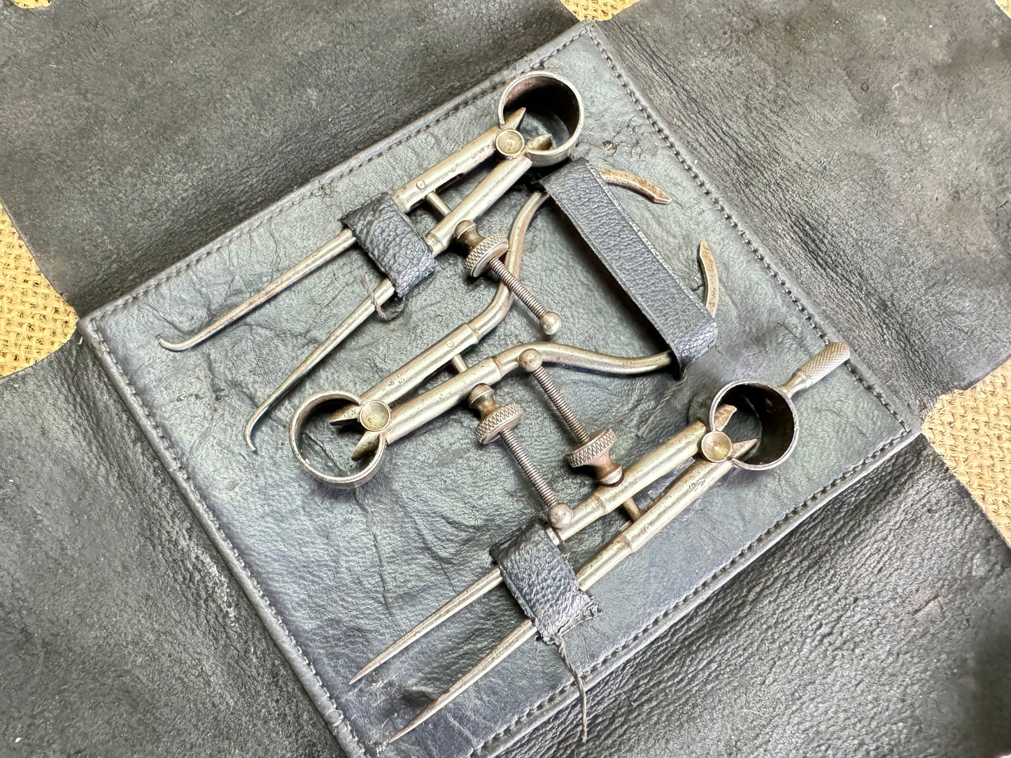 Moore & Wright 3” Spring Caliper Set in Leather Pouch