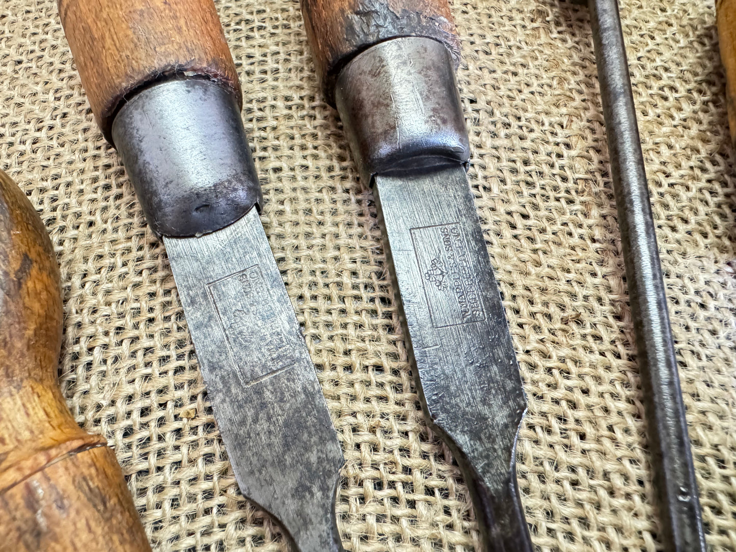Selection of 10 Vintage Screwdrivers / Turnscrews Marples, Foreign etc