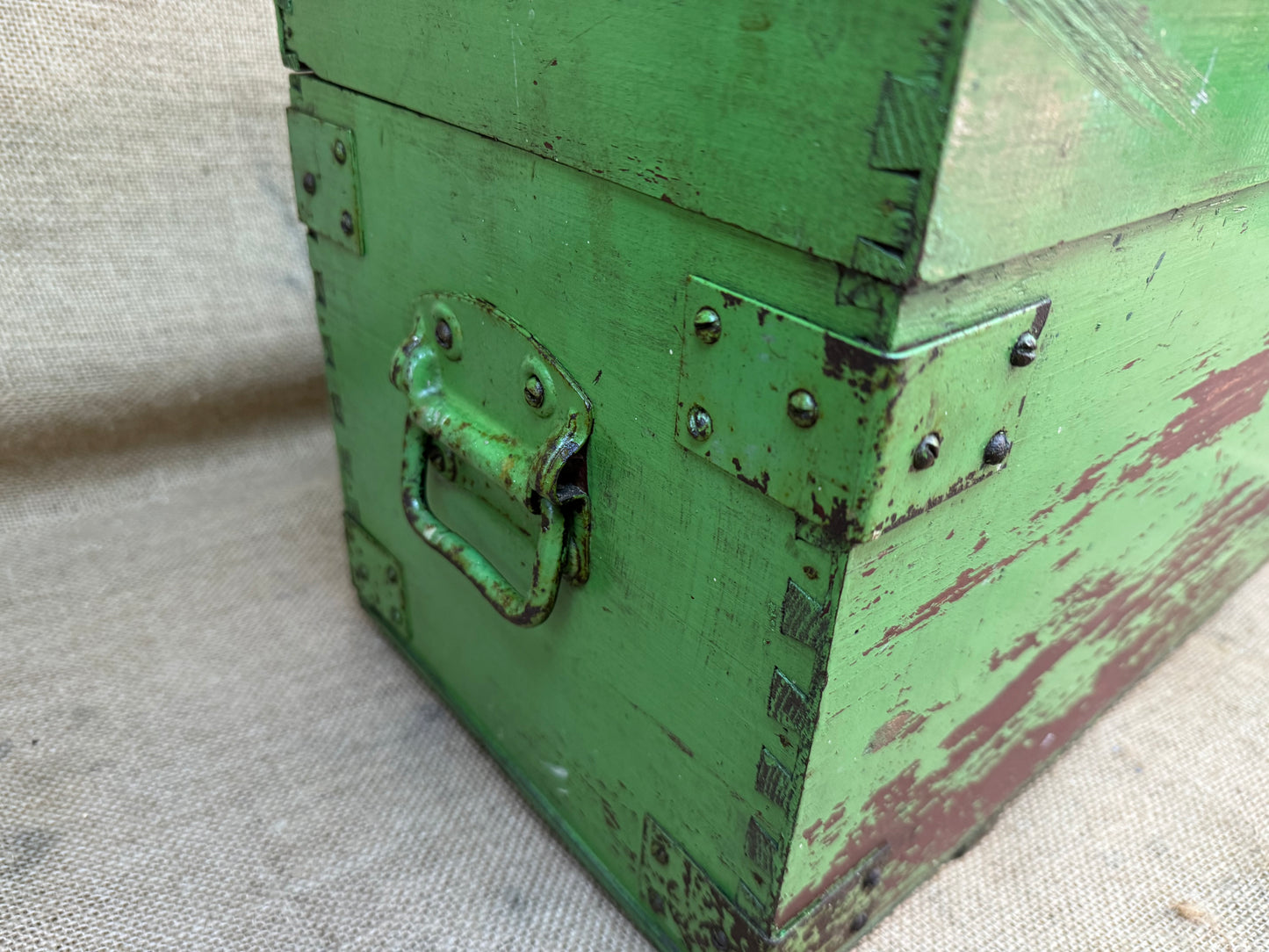Vintage Pinewood Tool Chest