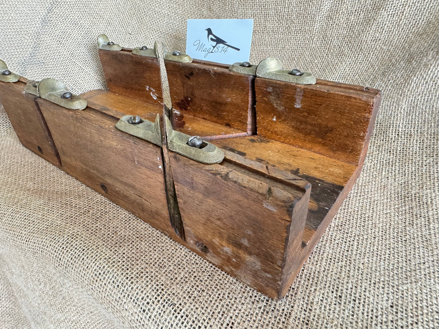 John Hall Tools (Birmingham) Beechwood Mitre Saw Block with Brass Guides