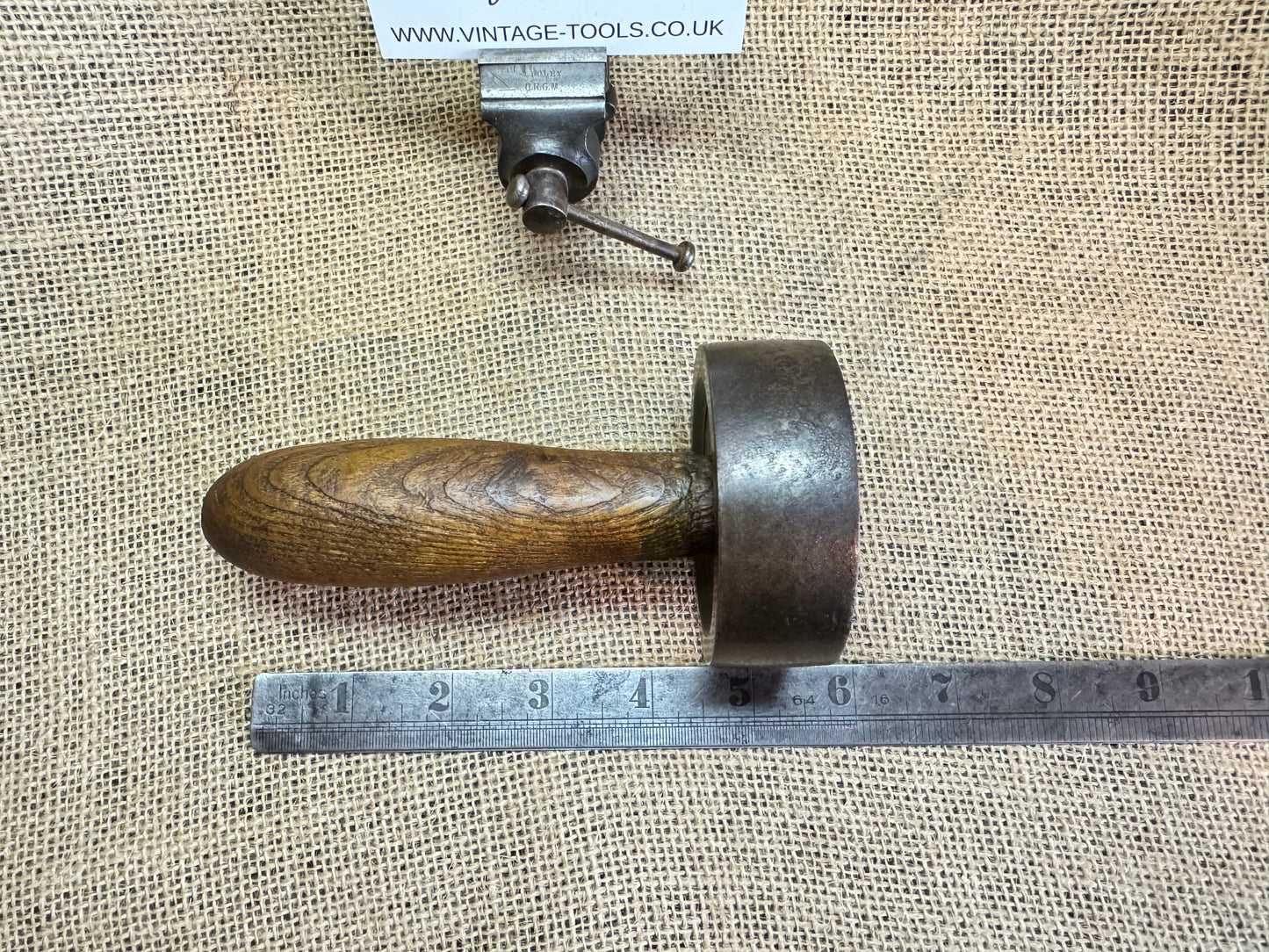 Mystery wooden Handle Vintage Tool Pulley / Roller / Hammer