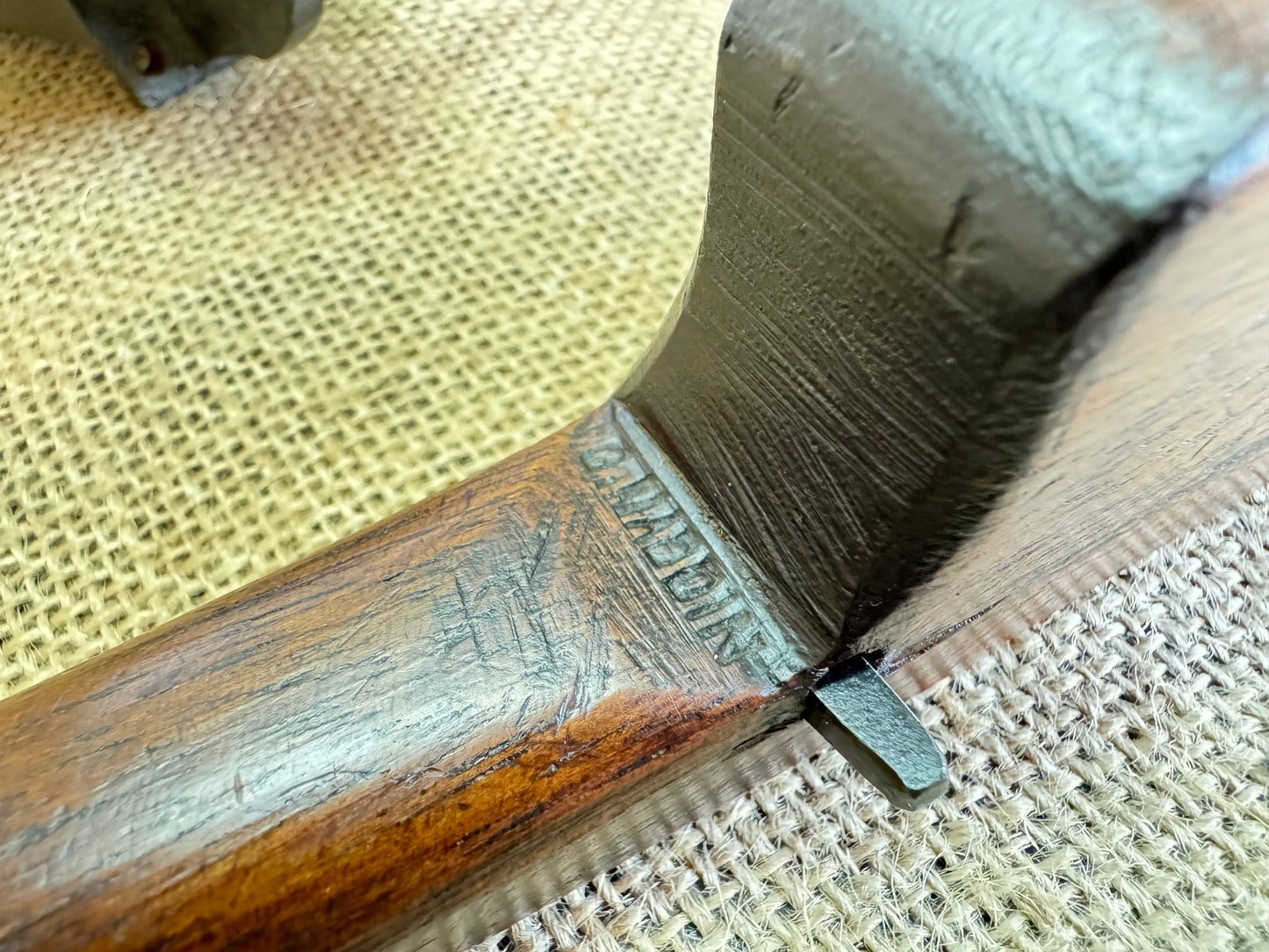 Vintage Wooden Body Spoke Shave 3.5” Iron