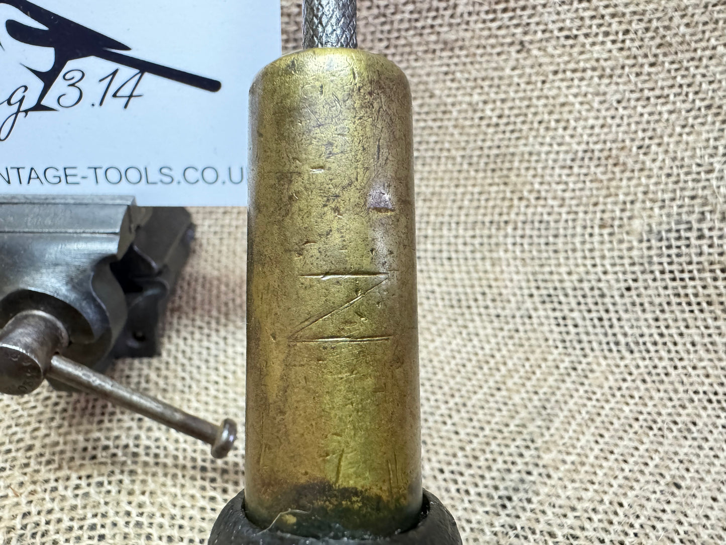 Vintage Moore & Wright Ratcheting Flatblade Screwdriver featuring 1943 British Military Broad Arrow