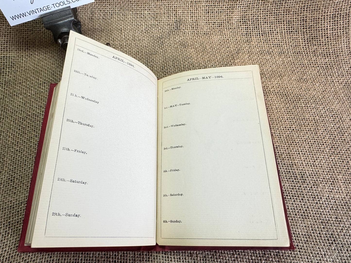 1894 Mechanical World Pocket Diary and Yearbook