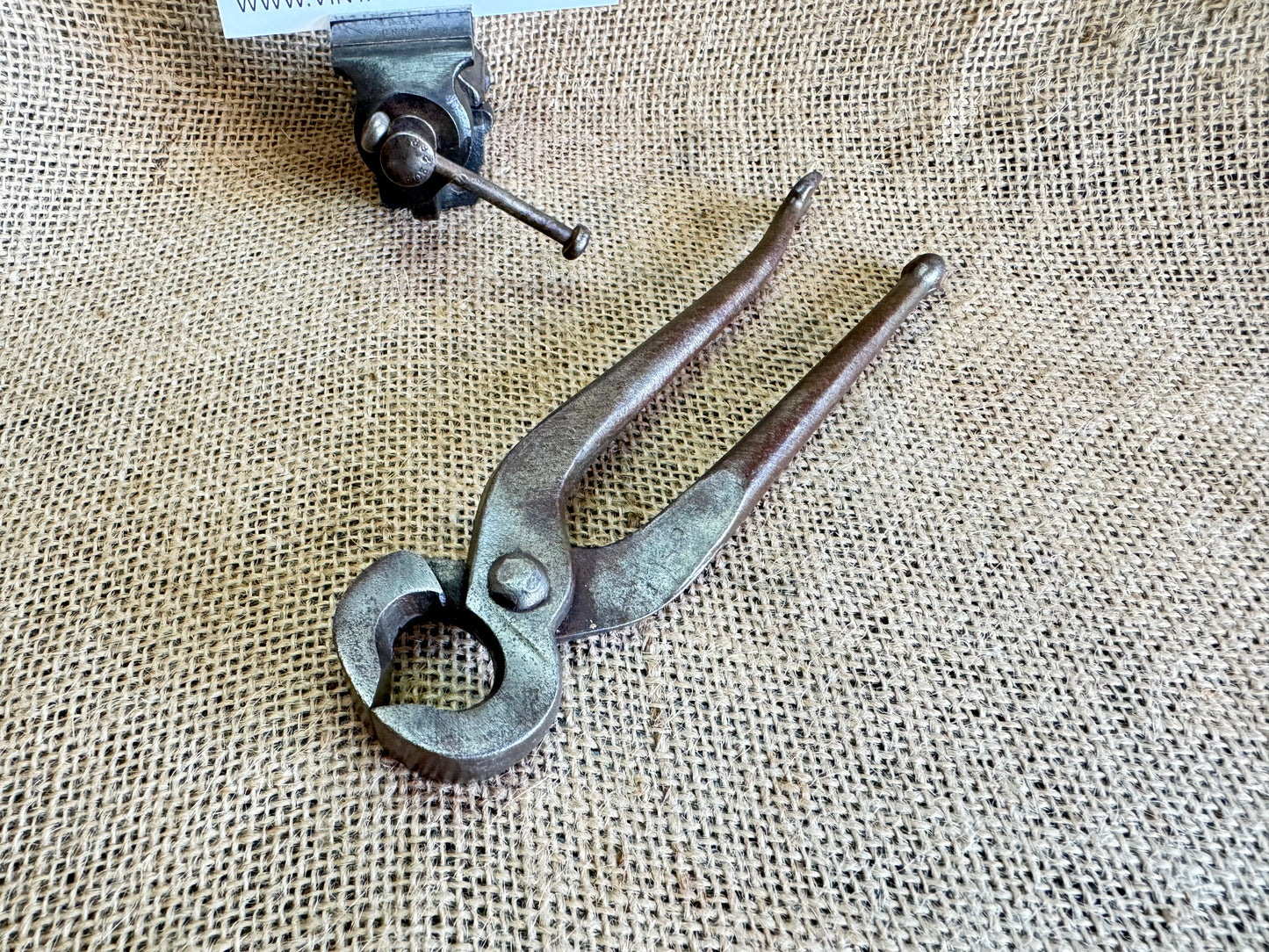 6.5” Upholstery Pincer Pliers with Ball & Hook handles by Elliott Lucas