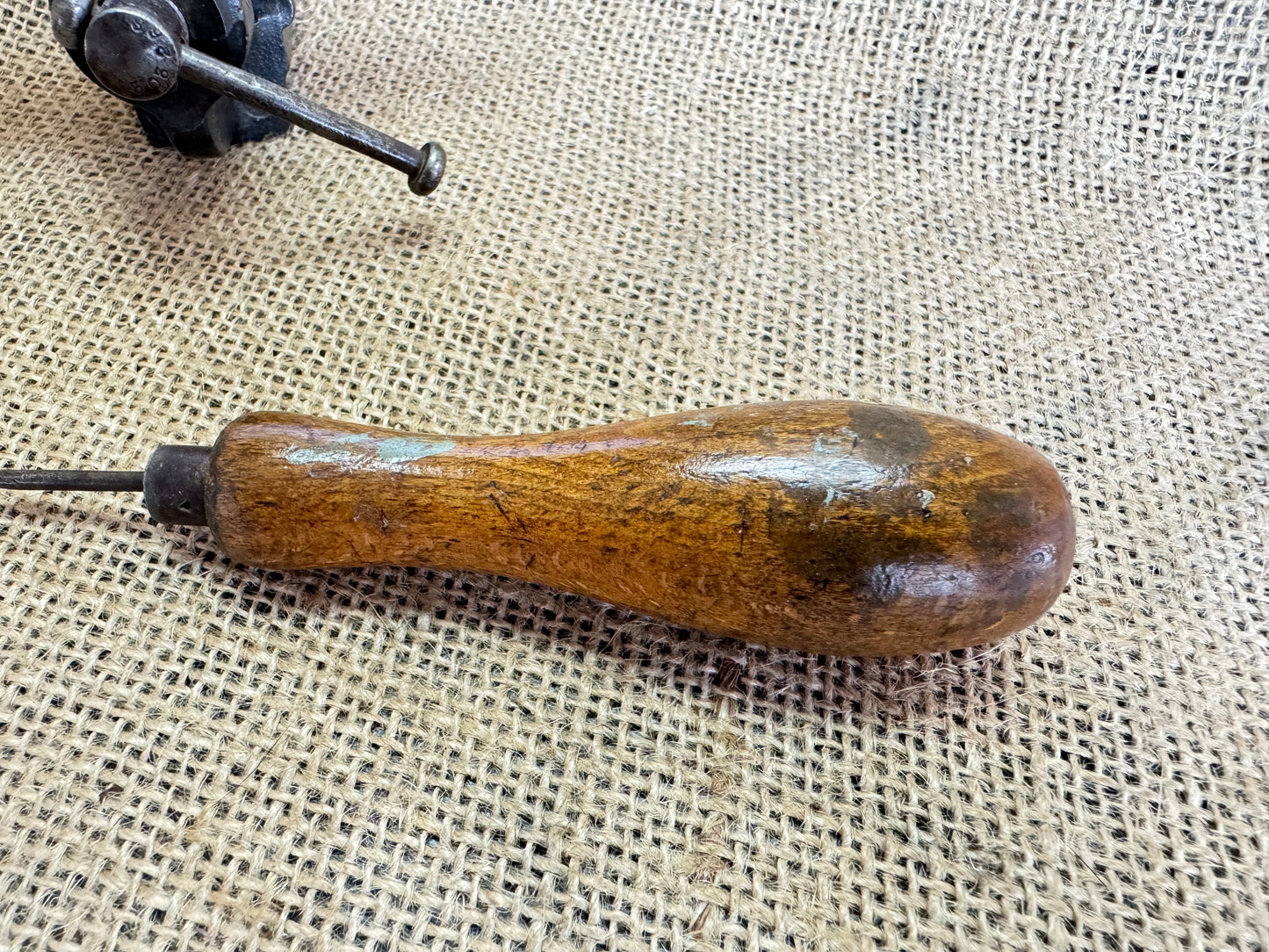 Vintage Wooden Handle 5” Bradle
