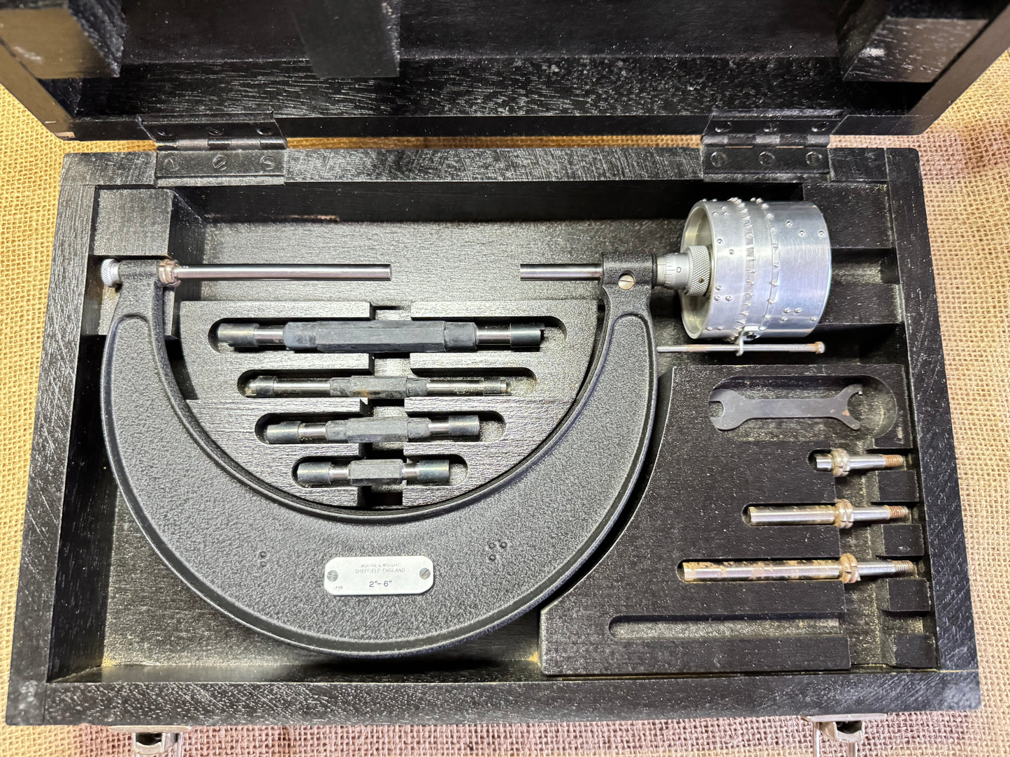 Moore & Wright 2”-6” S41/65 Braille Micrometer Set