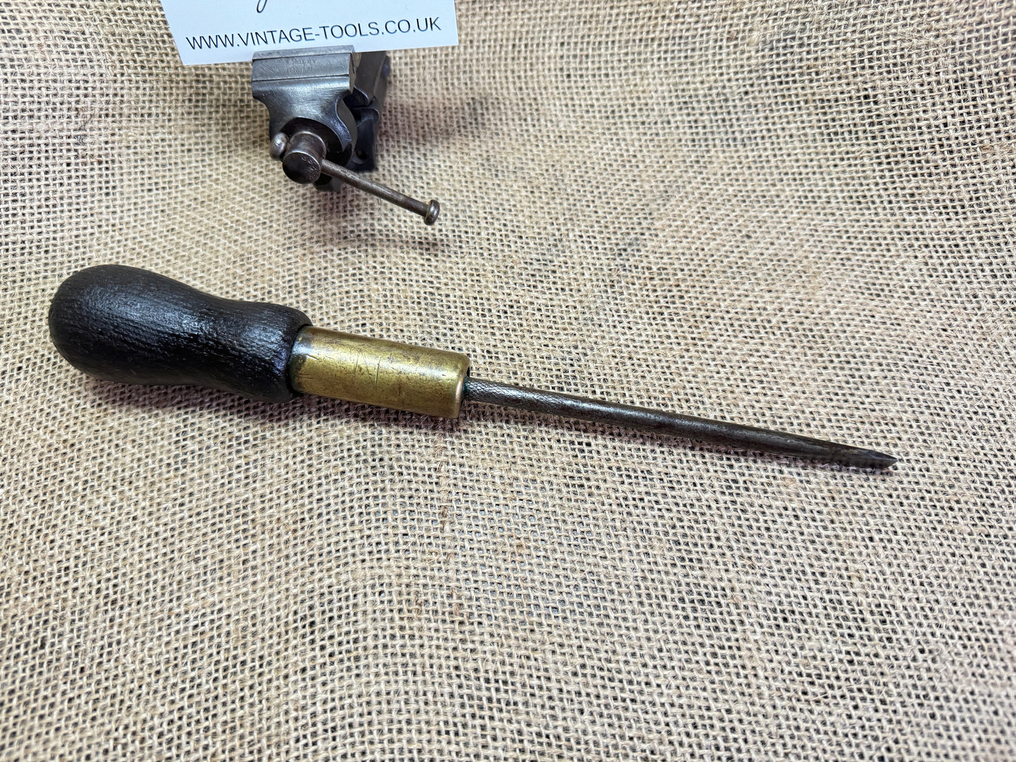 Vintage Moore & Wright Ratcheting Flatblade Screwdriver featuring 1943 British Military Broad Arrow