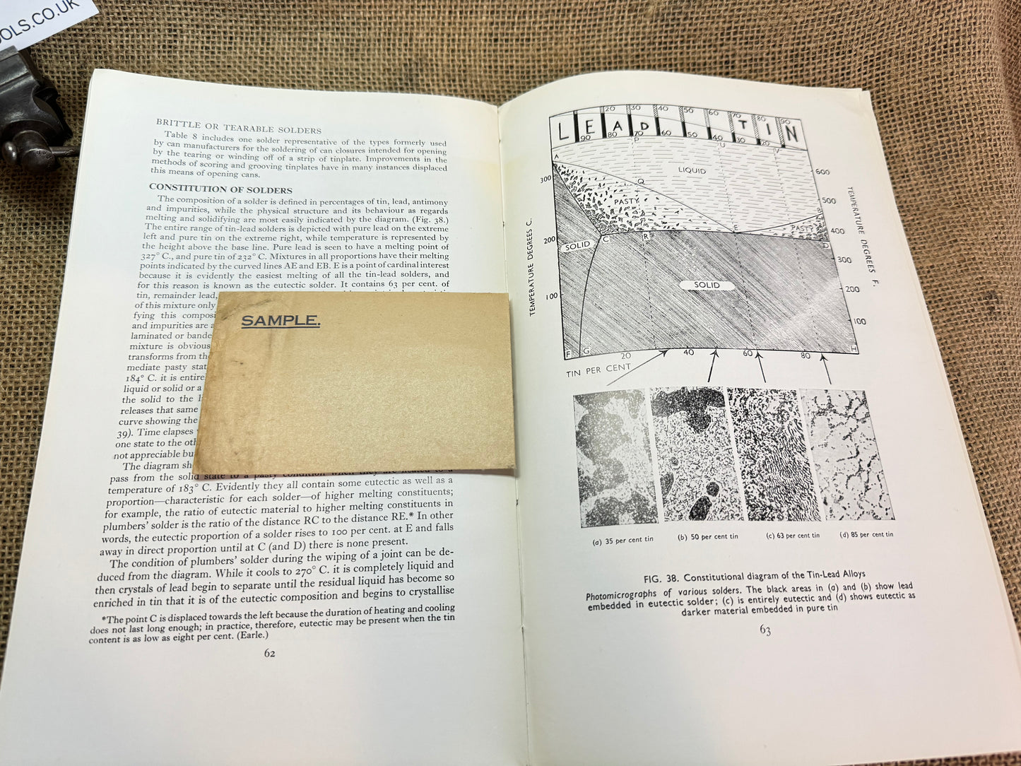 1956 Notes on Soldering by WR Lewis / Tin Research Institute