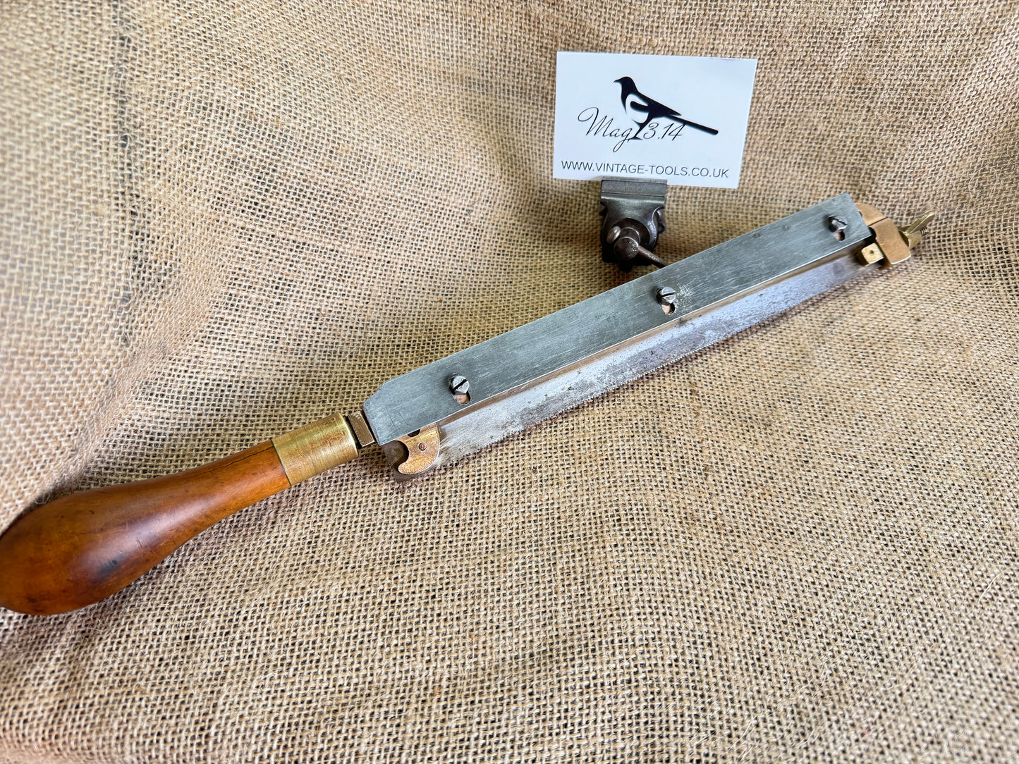 One-off Brass Framed Hacksaw with Boxwood Handle - Scratch built / homemade / apprentice piece