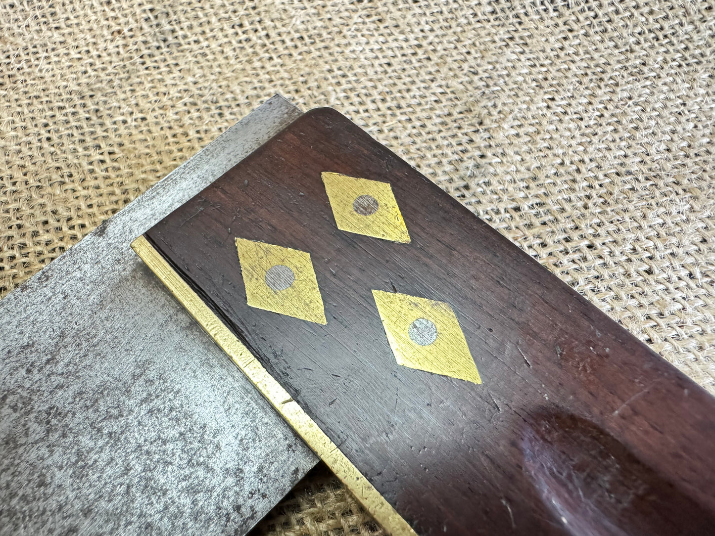 Marples 6” Brass & Rosewood Square