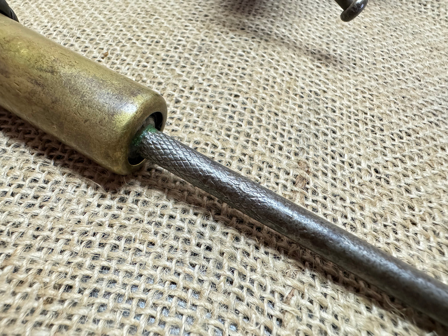 Vintage Moore & Wright Ratcheting Flatblade Screwdriver featuring 1943 British Military Broad Arrow