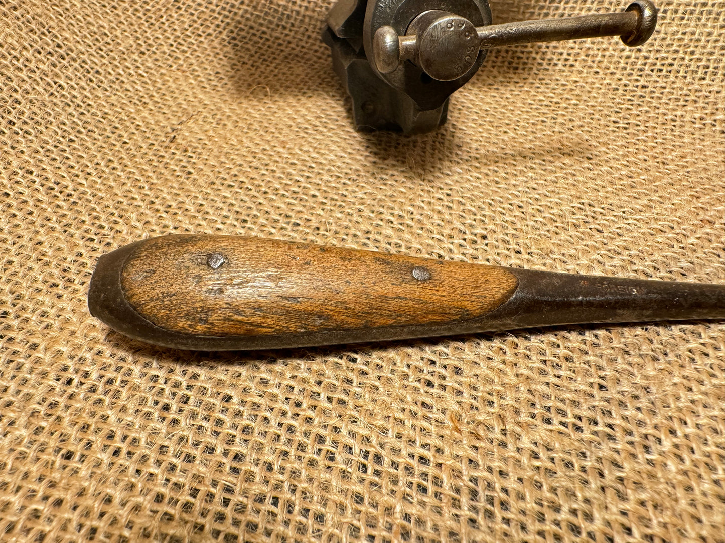 6” Foreign Vintage Perfect Pattern Handle Screwdriver / Turnscrew
