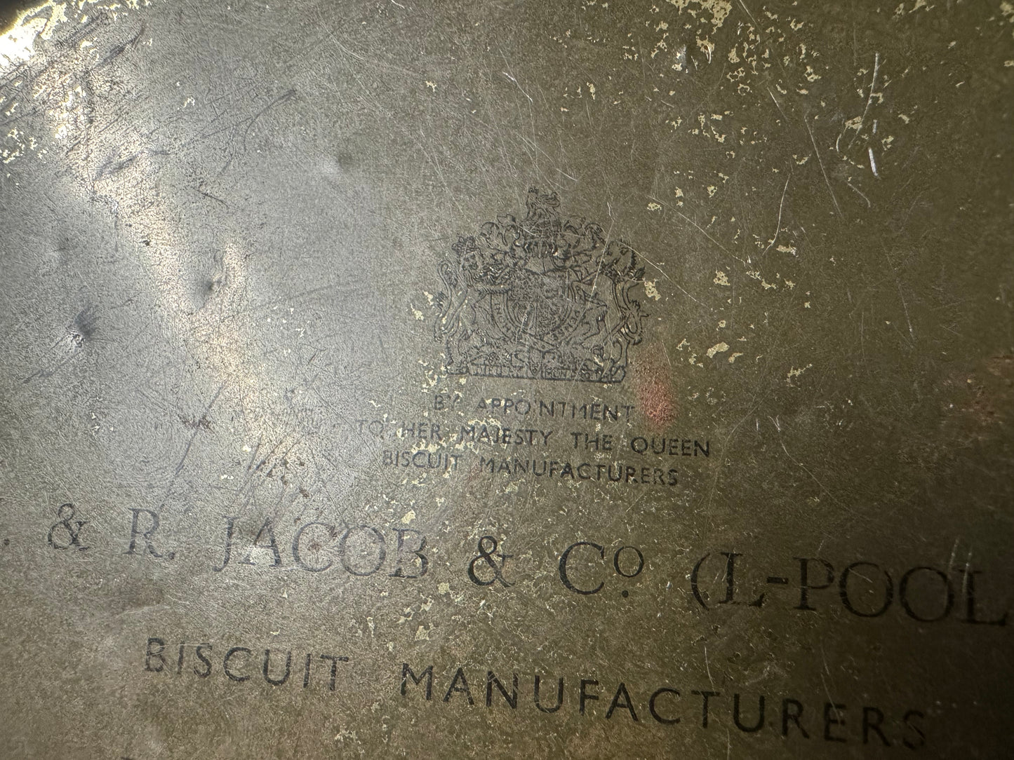 Vintage WR Jacob & Co Musical Themed Biscuit Tin