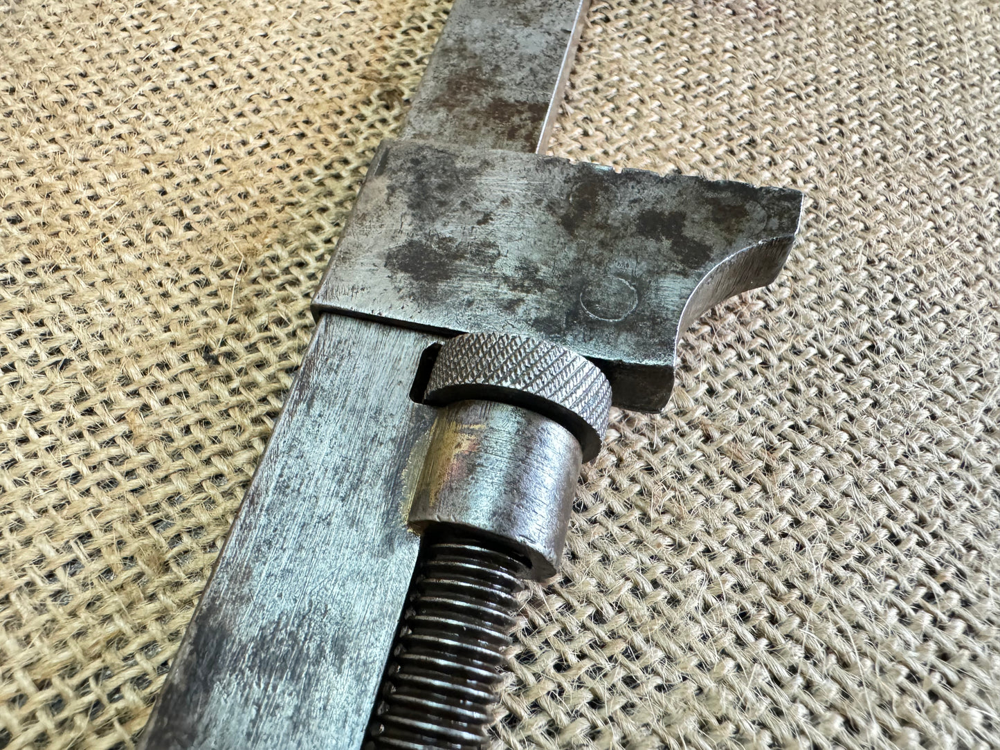 Vintage User or Apprentice Made 7” Adjustable Wrench