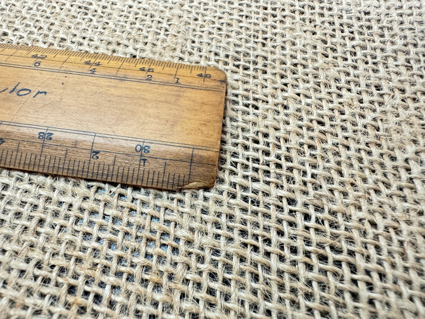 Windsor and Newton Ltd London Engine Divided Wooden Rule