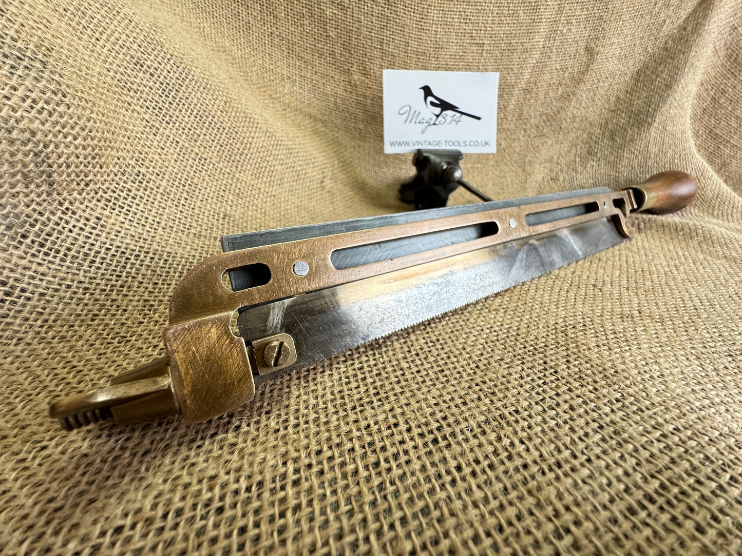 One-off Brass Framed Hacksaw with Boxwood Handle - Scratch built / homemade / apprentice piece
