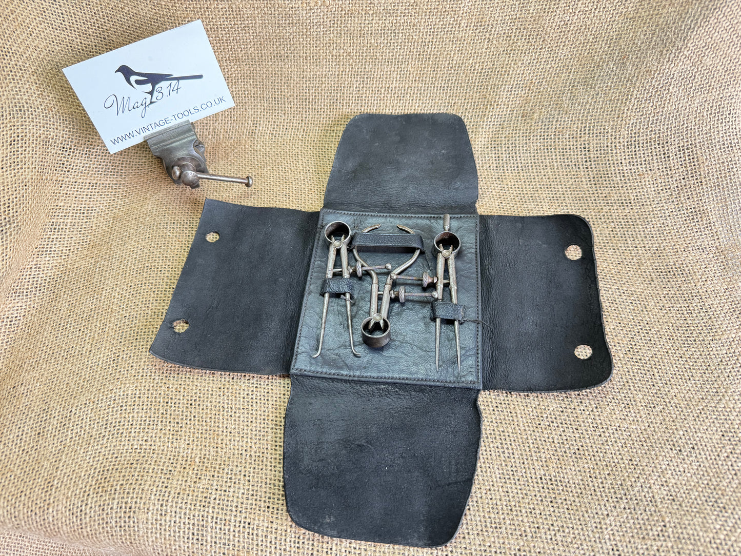 Moore & Wright 3” Spring Caliper Set in Leather Pouch
