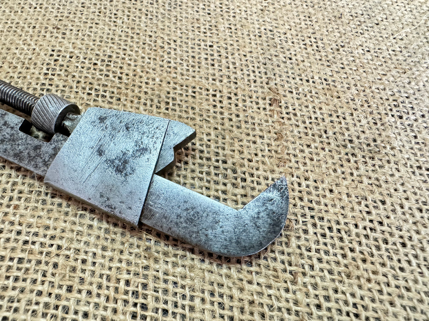 Vintage User or Apprentice Made 5 1/2” Adjustable Wrench