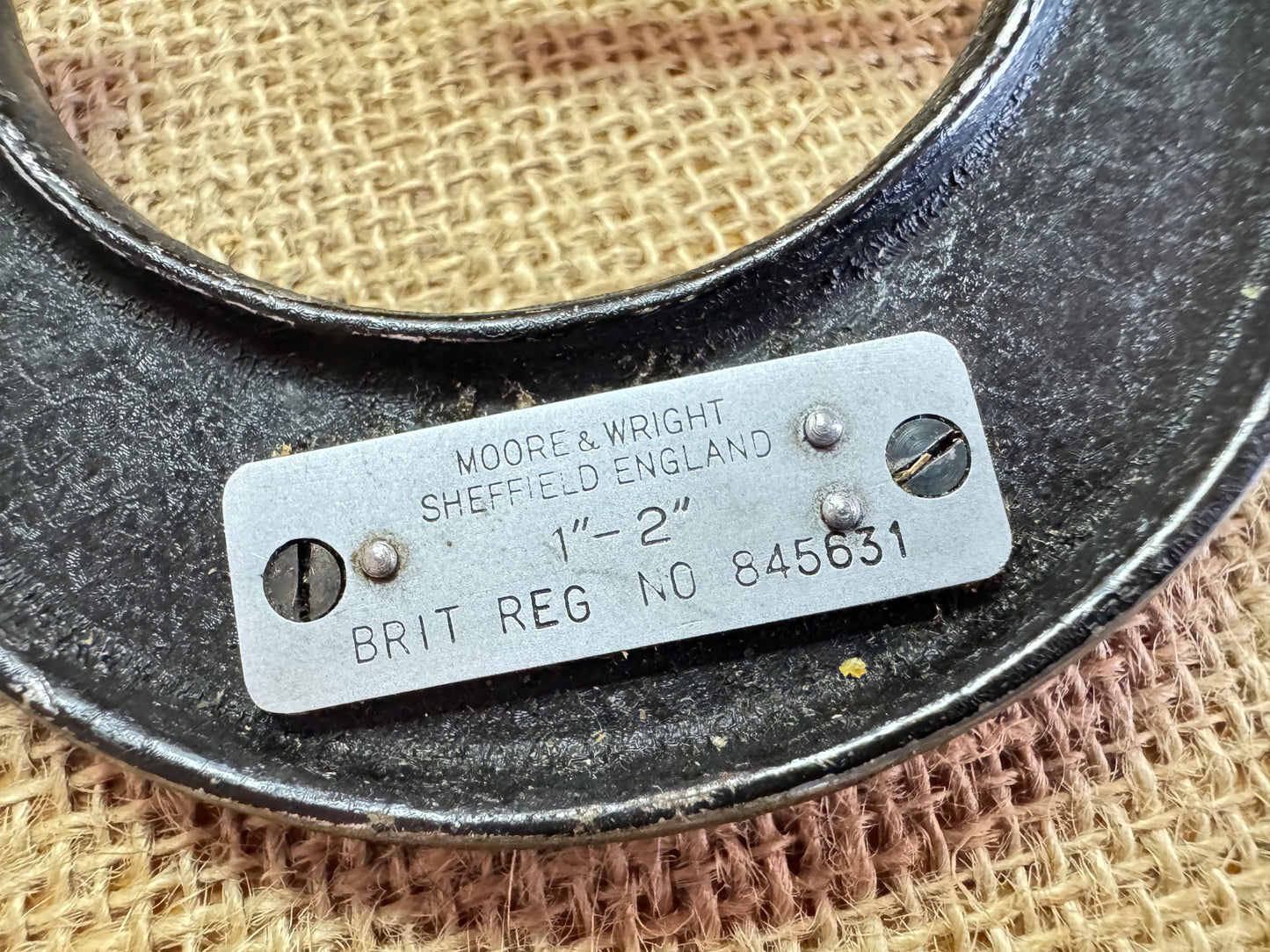 Moore & Wright 1” - 2” Braille Micrometer