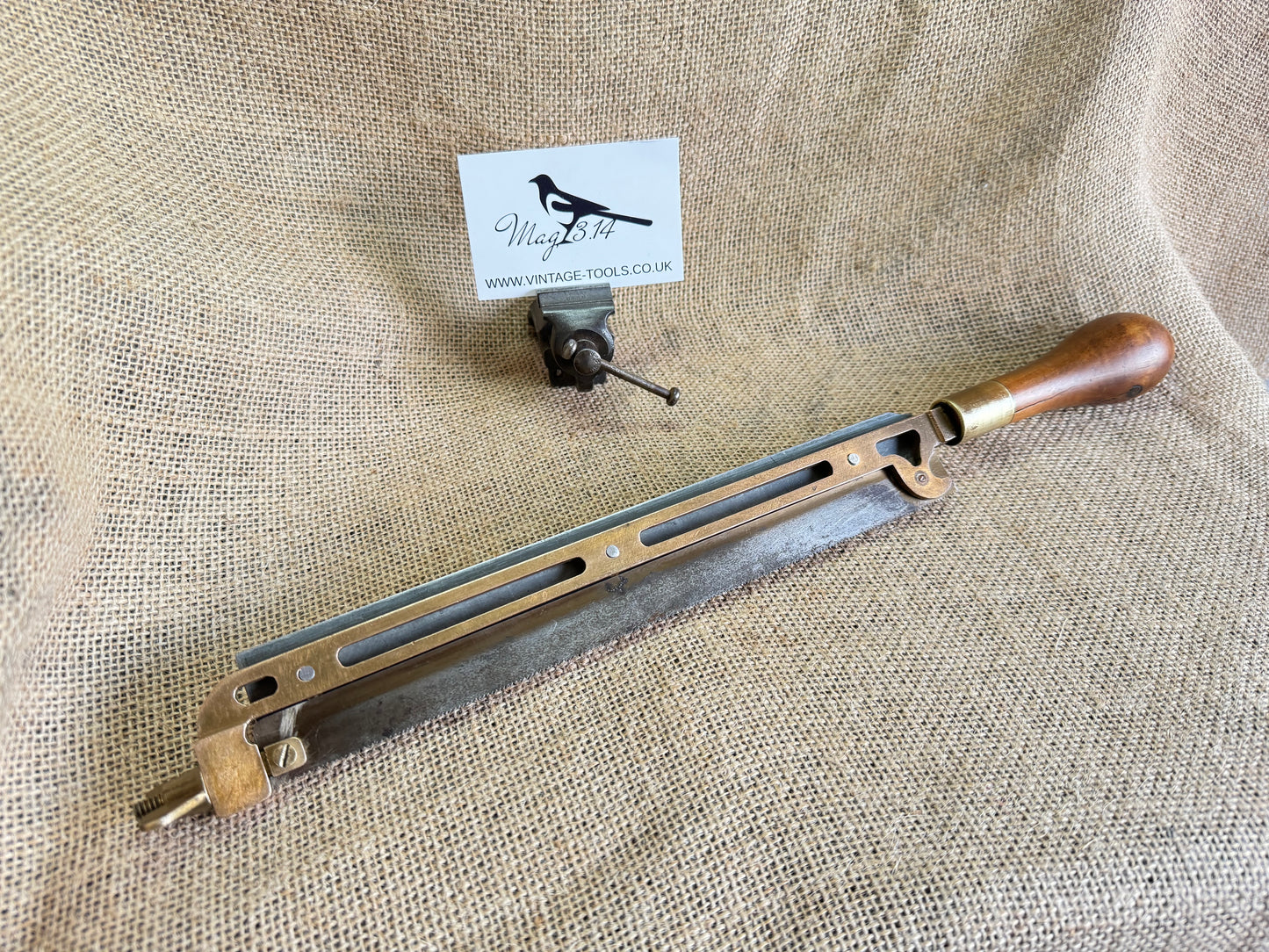 One-off Brass Framed Hacksaw with Boxwood Handle - Scratch built / homemade / apprentice piece