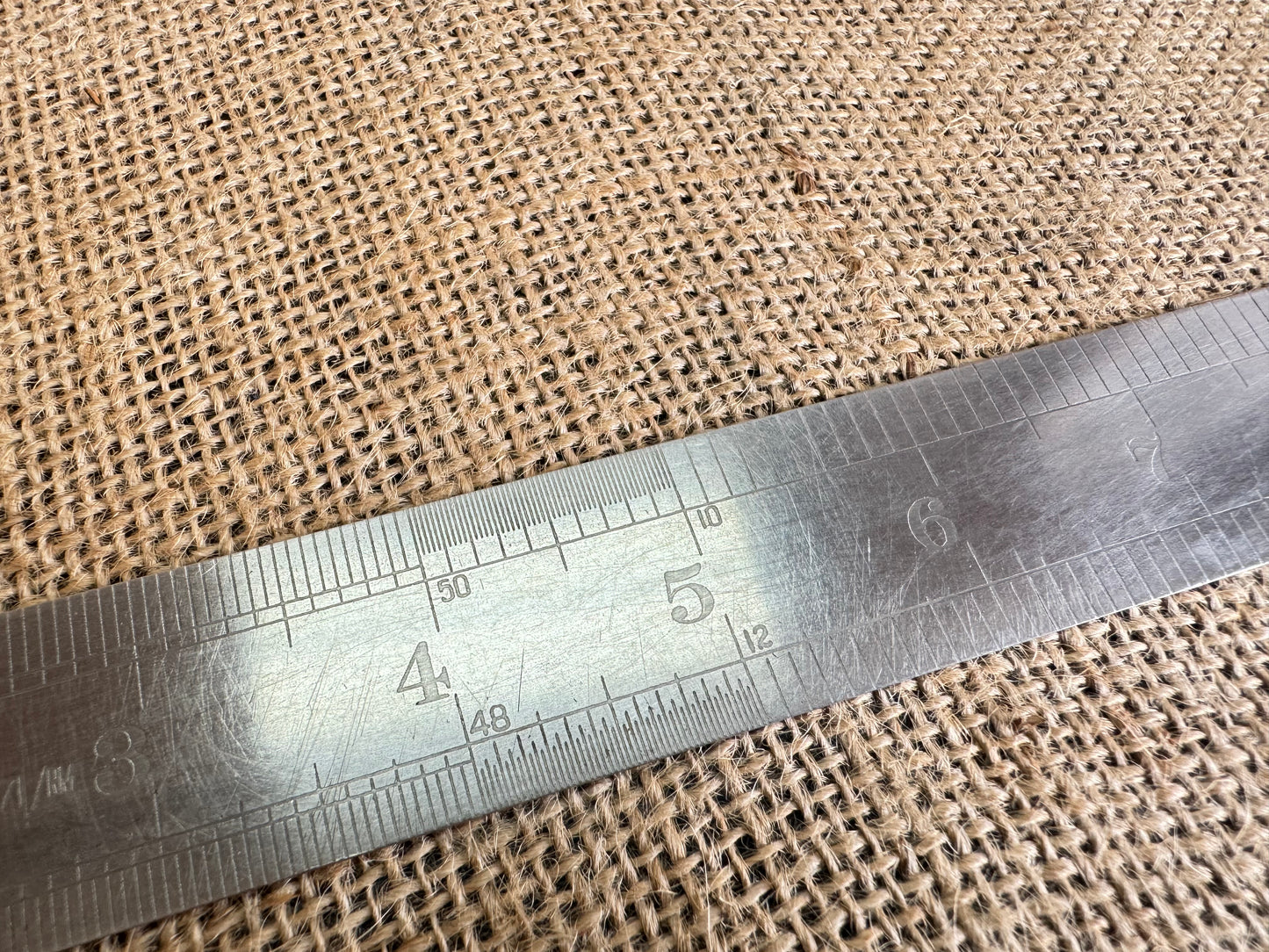 1945 ABC Rules & Measures 12” Stainless Steel Rule with Military Broadarrow Markings