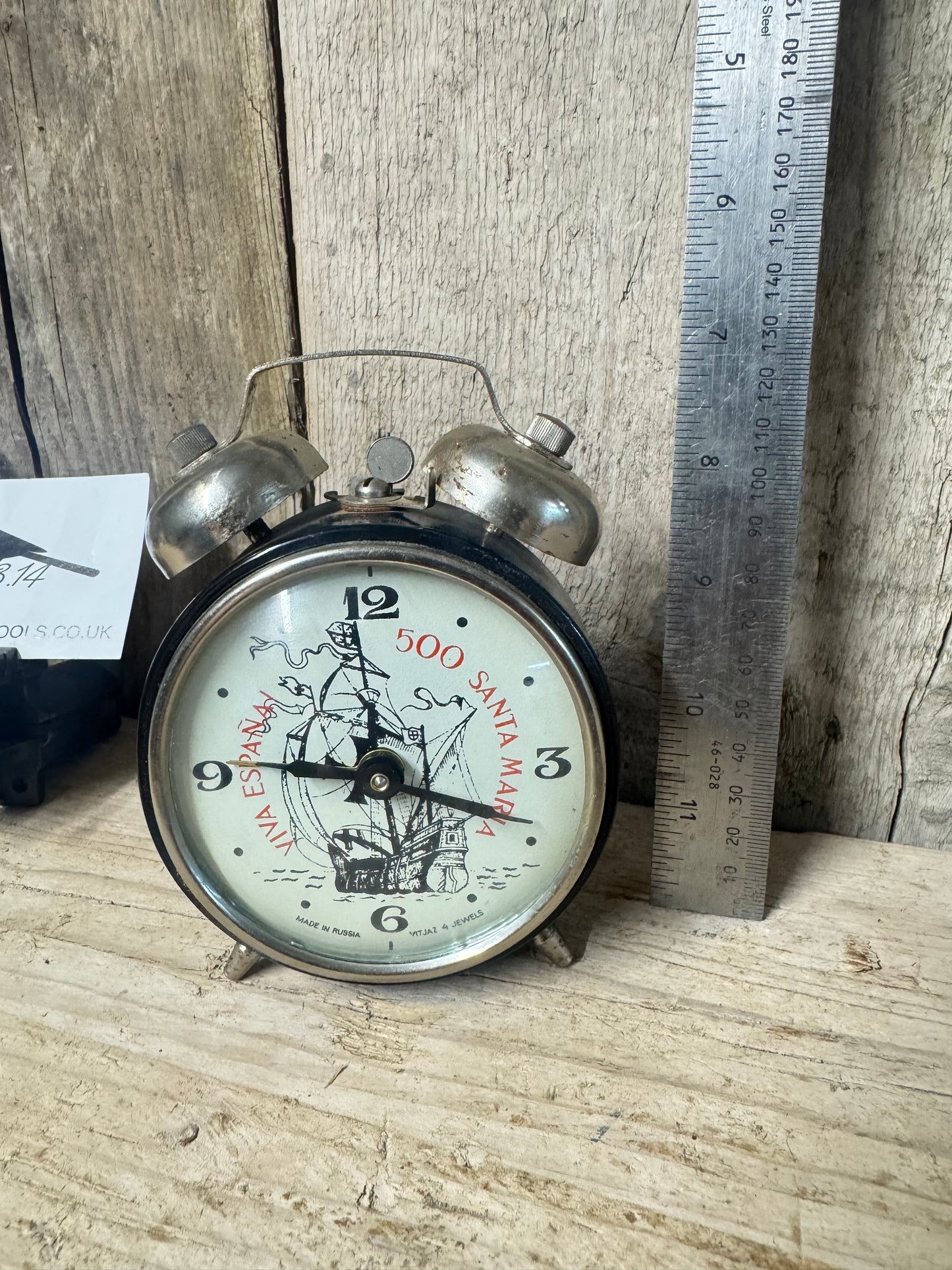 Vintage Mechanical Alarm Clock 500 Santa Maria