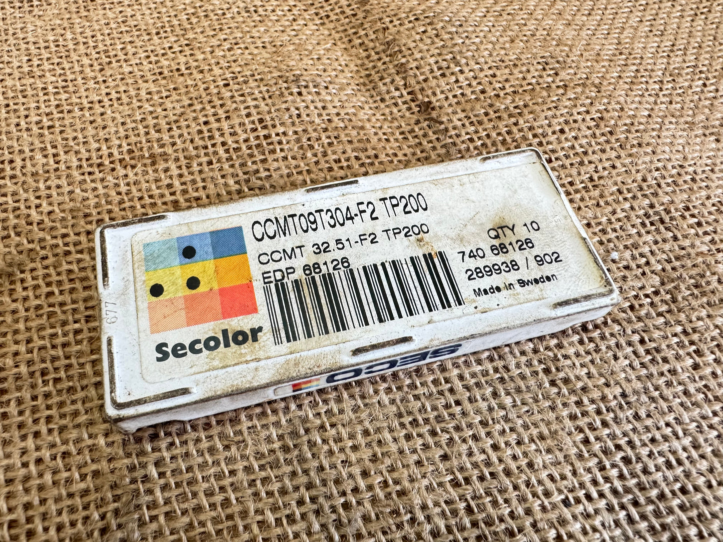 SECO CCMT09T304-F2 TP200 Carbide Inserts x 7