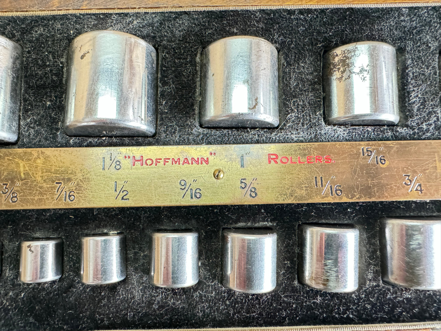 The Hoffmann Manufacturing Co Ltd Wooden Boxed Precision Roller Set
