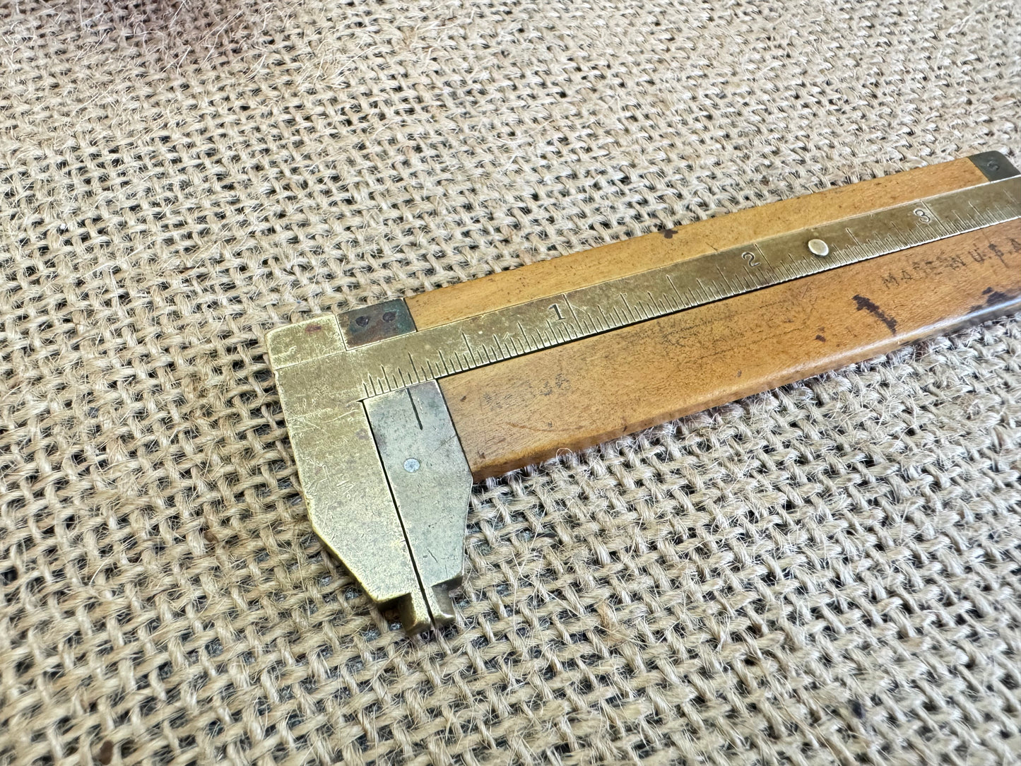 Stanley No 136 Boxwood & Brass 3 1/2” Caliper Gauge