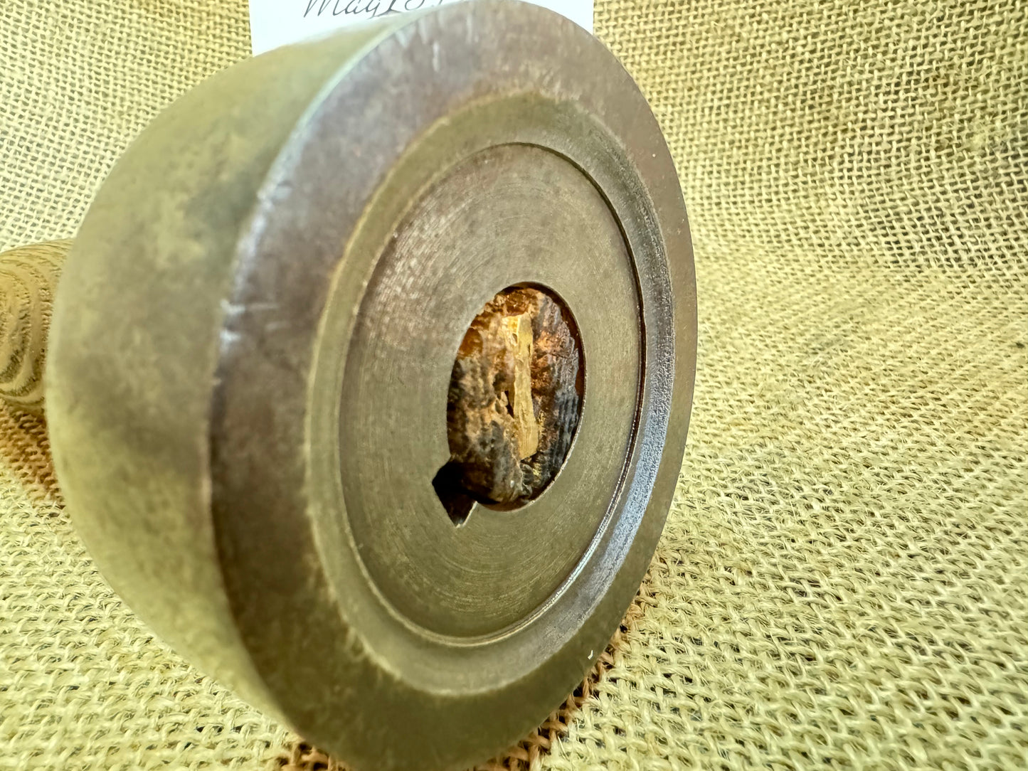 Mystery wooden Handle Vintage Tool Pulley / Roller / Hammer