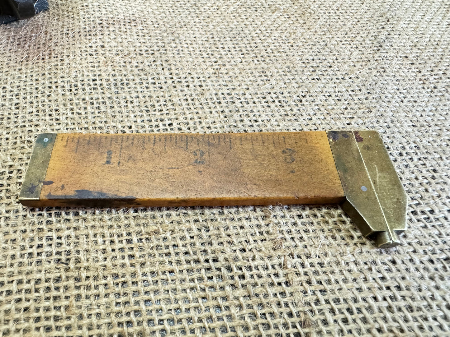 Stanley No 136 Boxwood & Brass 3 1/2” Caliper Gauge