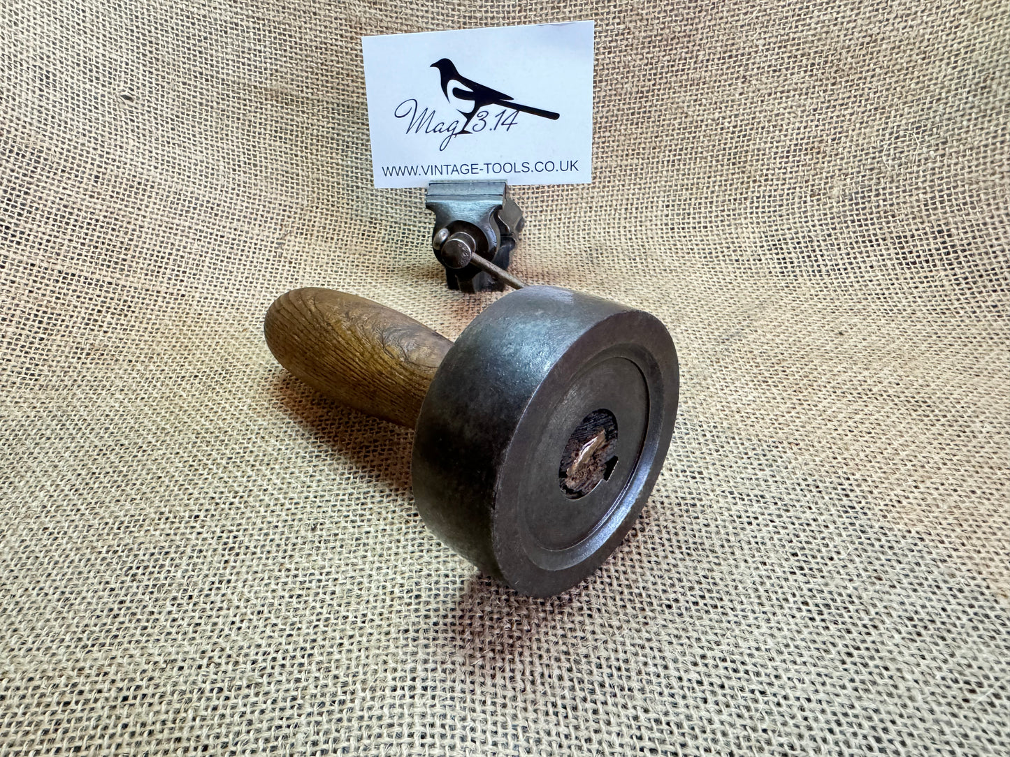 Mystery wooden Handle Vintage Tool Pulley / Roller / Hammer