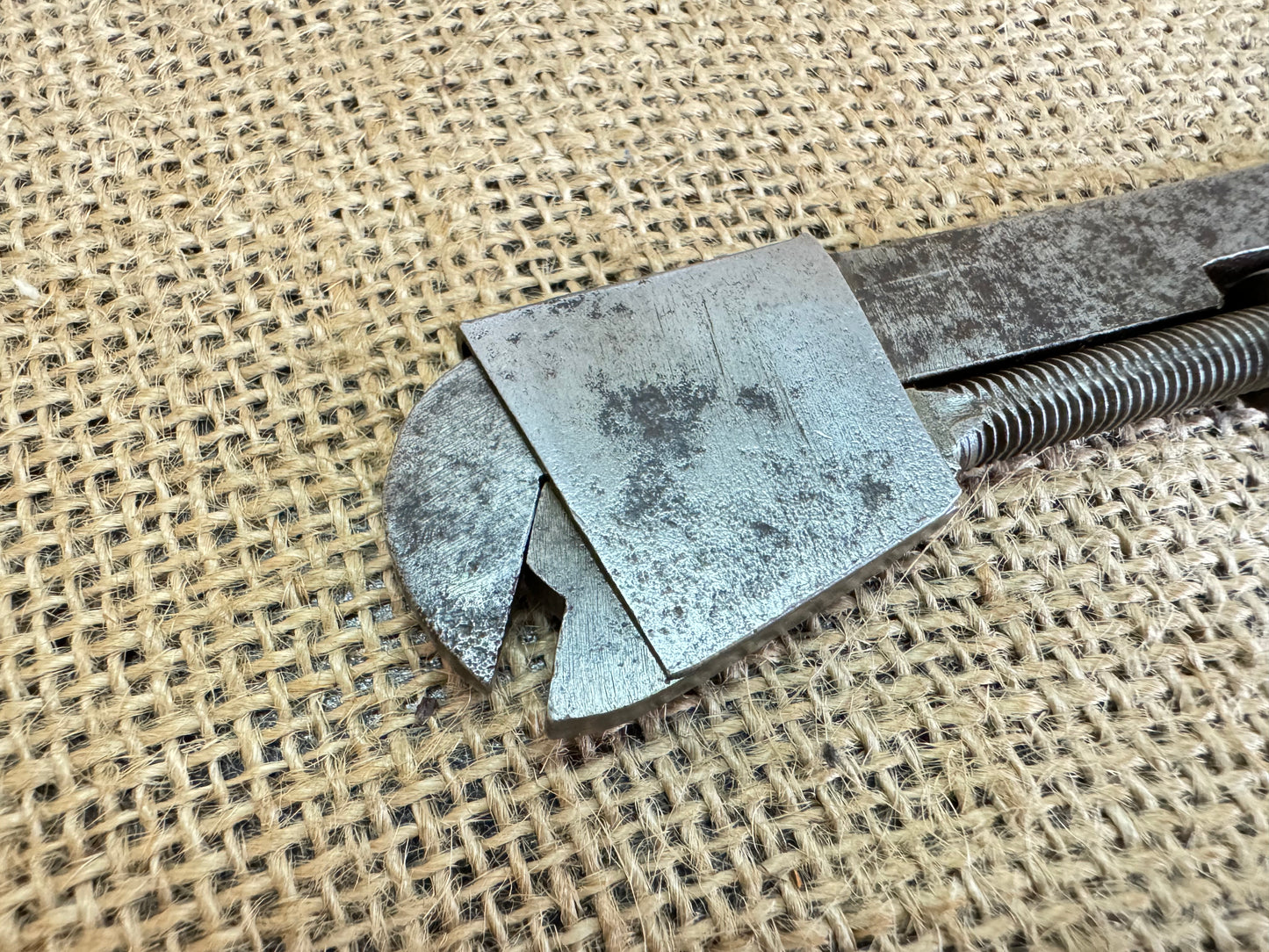 Vintage User or Apprentice Made 5 1/2” Adjustable Wrench