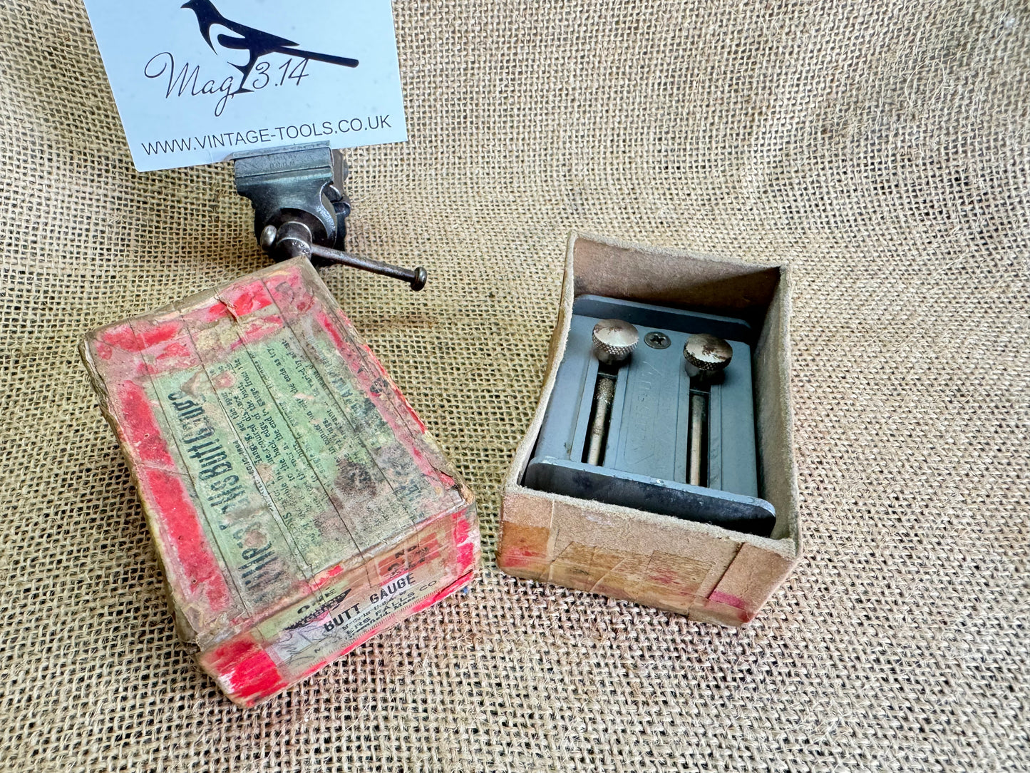 Vintage Millers Falls No 227 Butt Gauge with Original Box