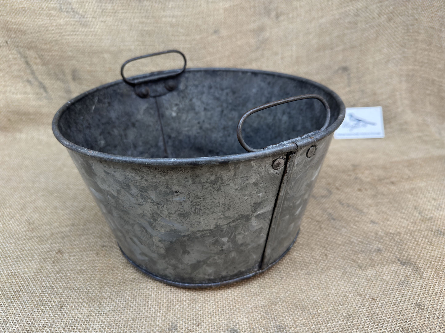 Galvanised Bucket / Fruit Pickers Basket