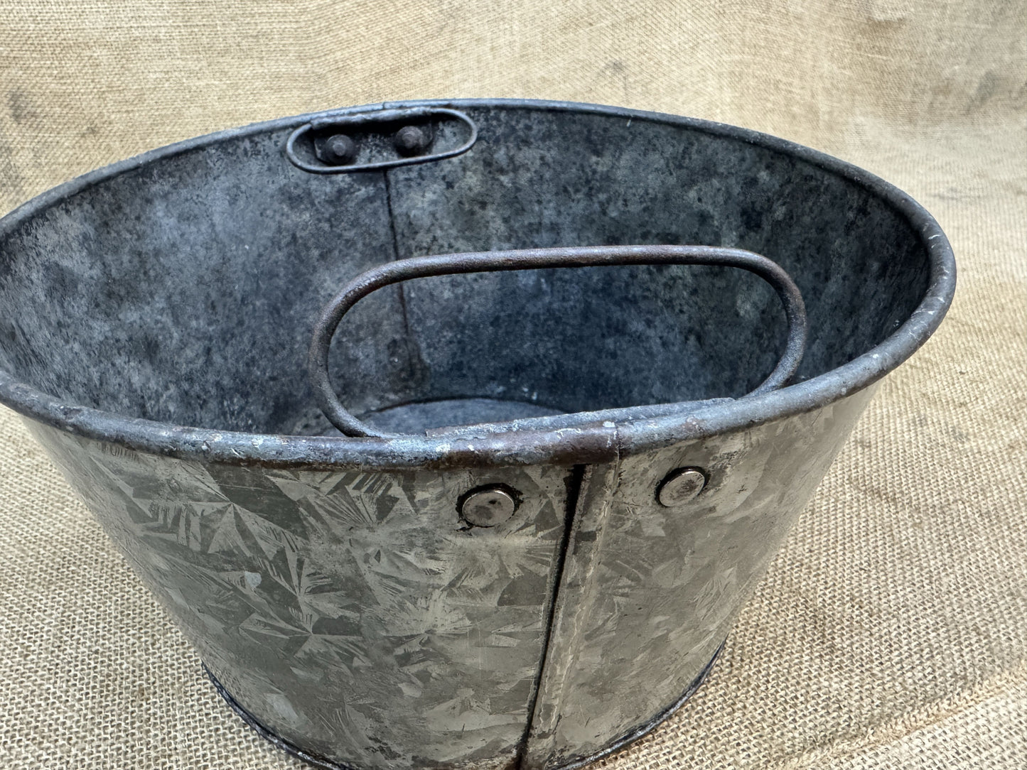 Galvanised Bucket / Fruit Pickers Basket