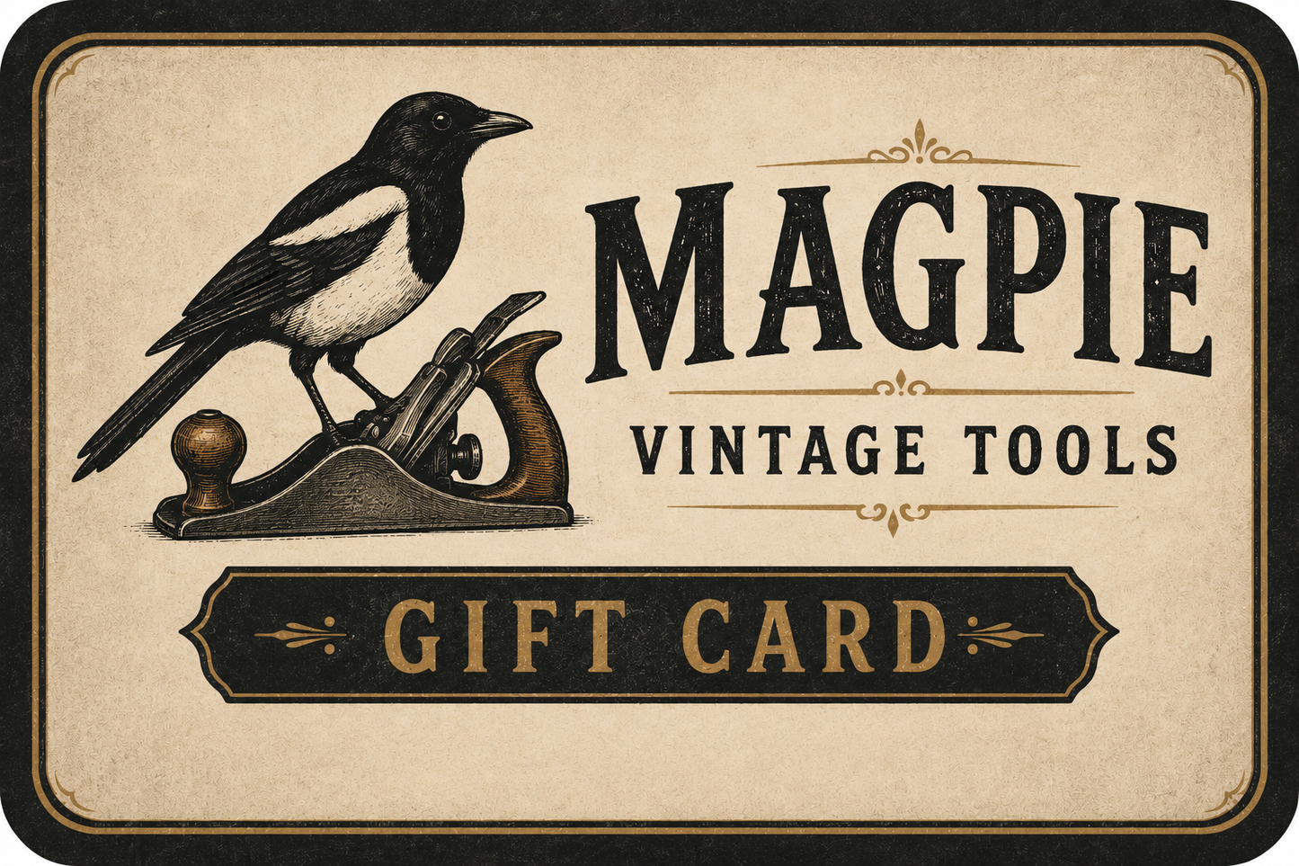 Magpie Vintage Tool Shop Online Gift Cards
