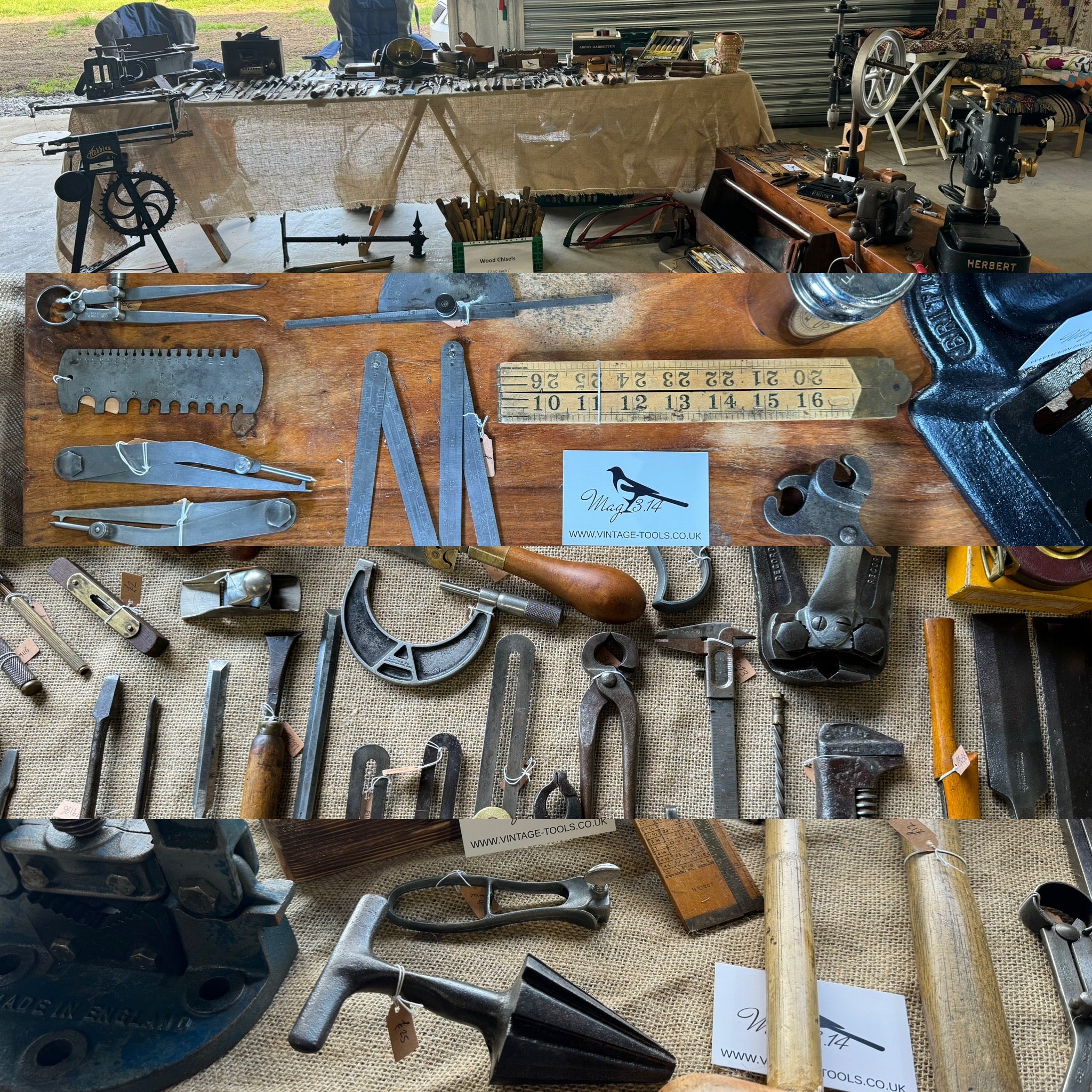 Antique Wood Shop Tools