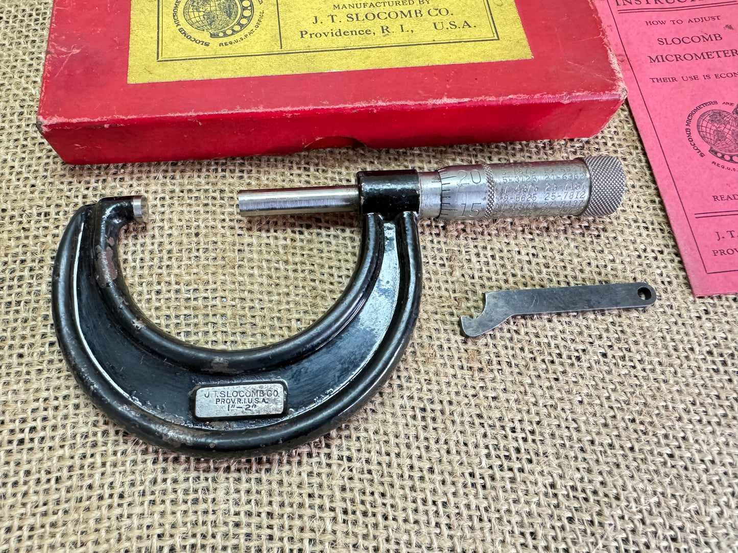 Vintage Slocomb No 27 1-2” Micrometer