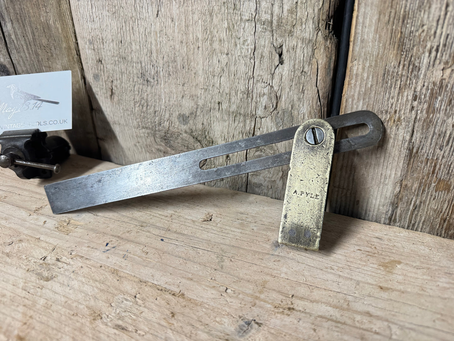 Apprentice Made Bronze Sliding Bevel