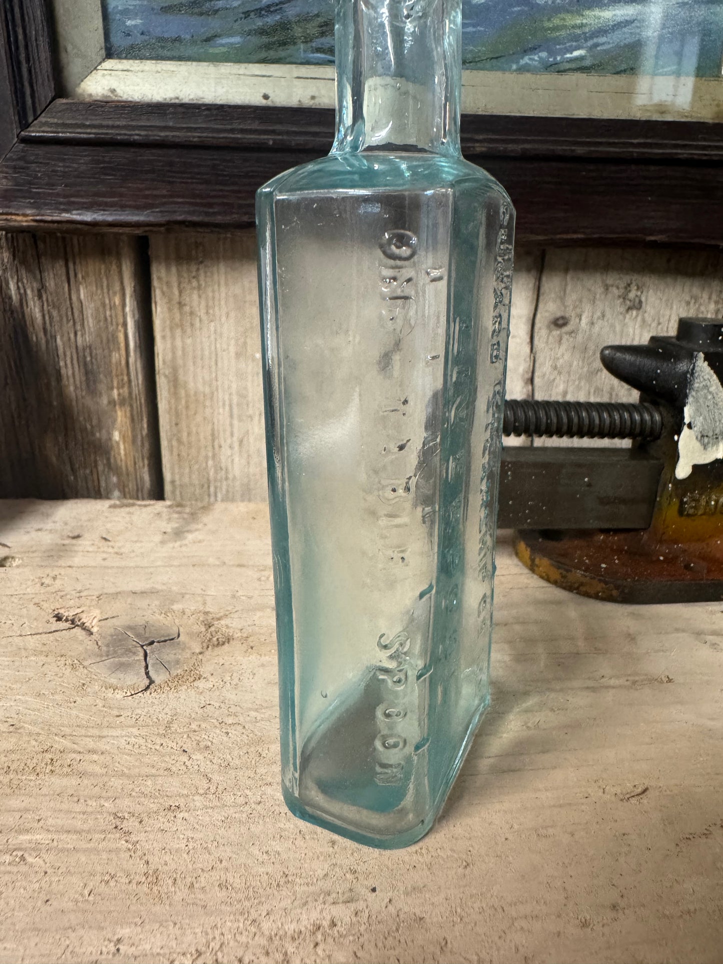 Antique Cunard Shipping Co Ltd Glass Medicine Bottle