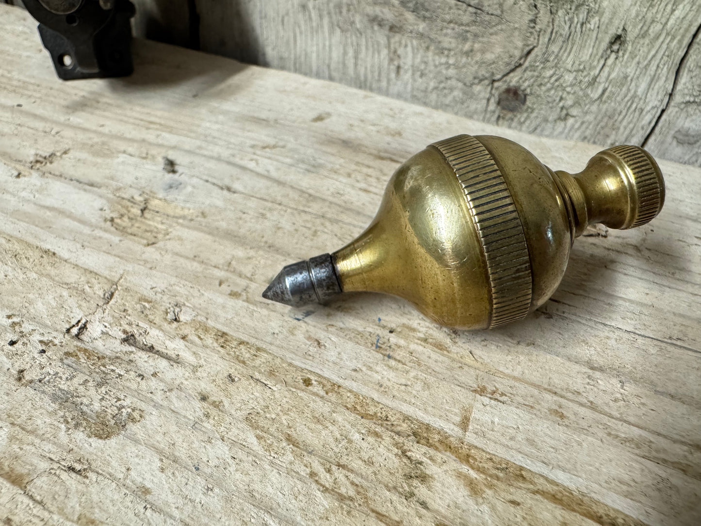 6.2oz Brass Plumb Bob with Steel Tip