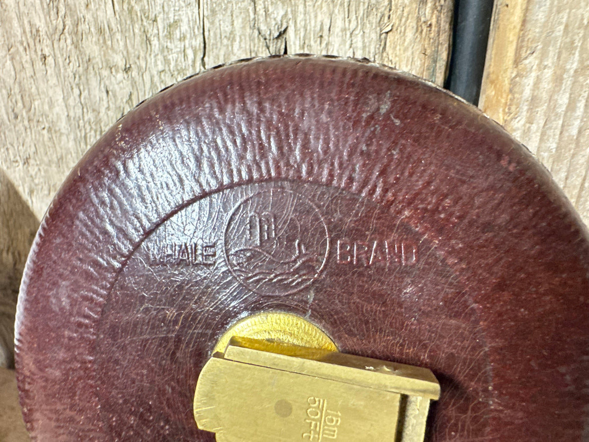Whale Brand Leather & Brass Case 16m / 50ft Tape Measure