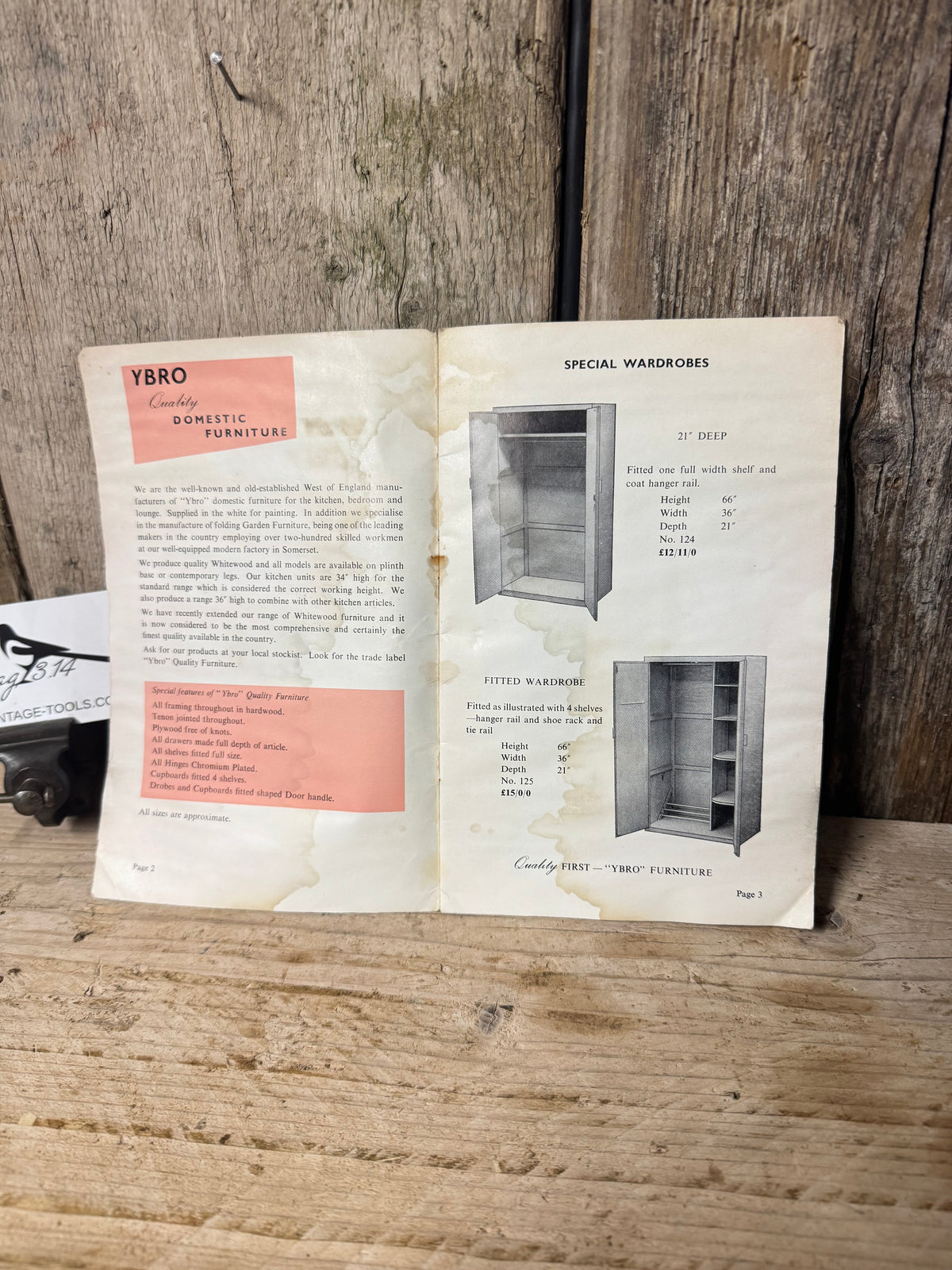 YBRO 1964 Whitewood Furniture Catalogue