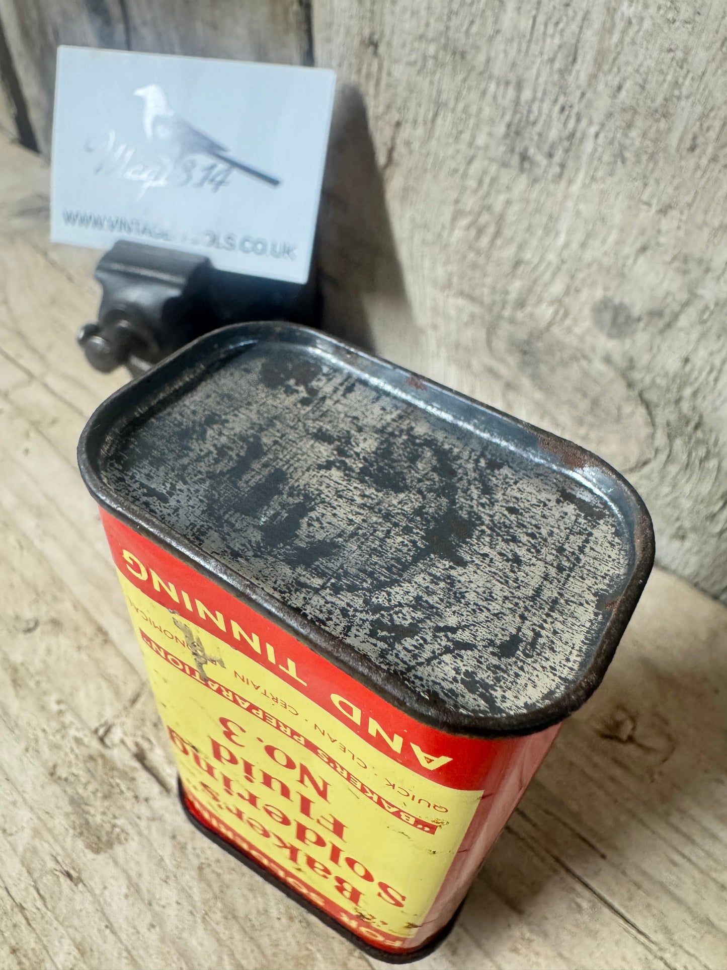 Vintage Baker's Soldering Fluid No. 3 Tin