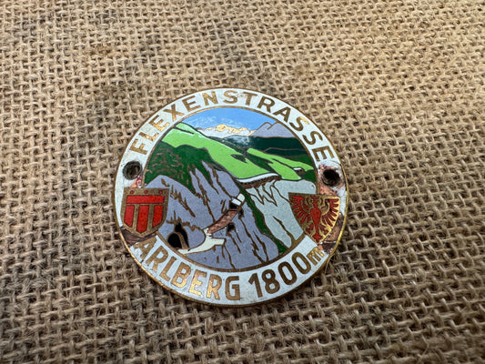 Flexenstrasse Alberg 1800m Classic Car Badge