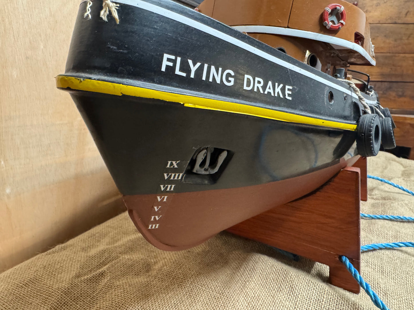 RC Scale Model Flying Drake 1950’s Tug Boat