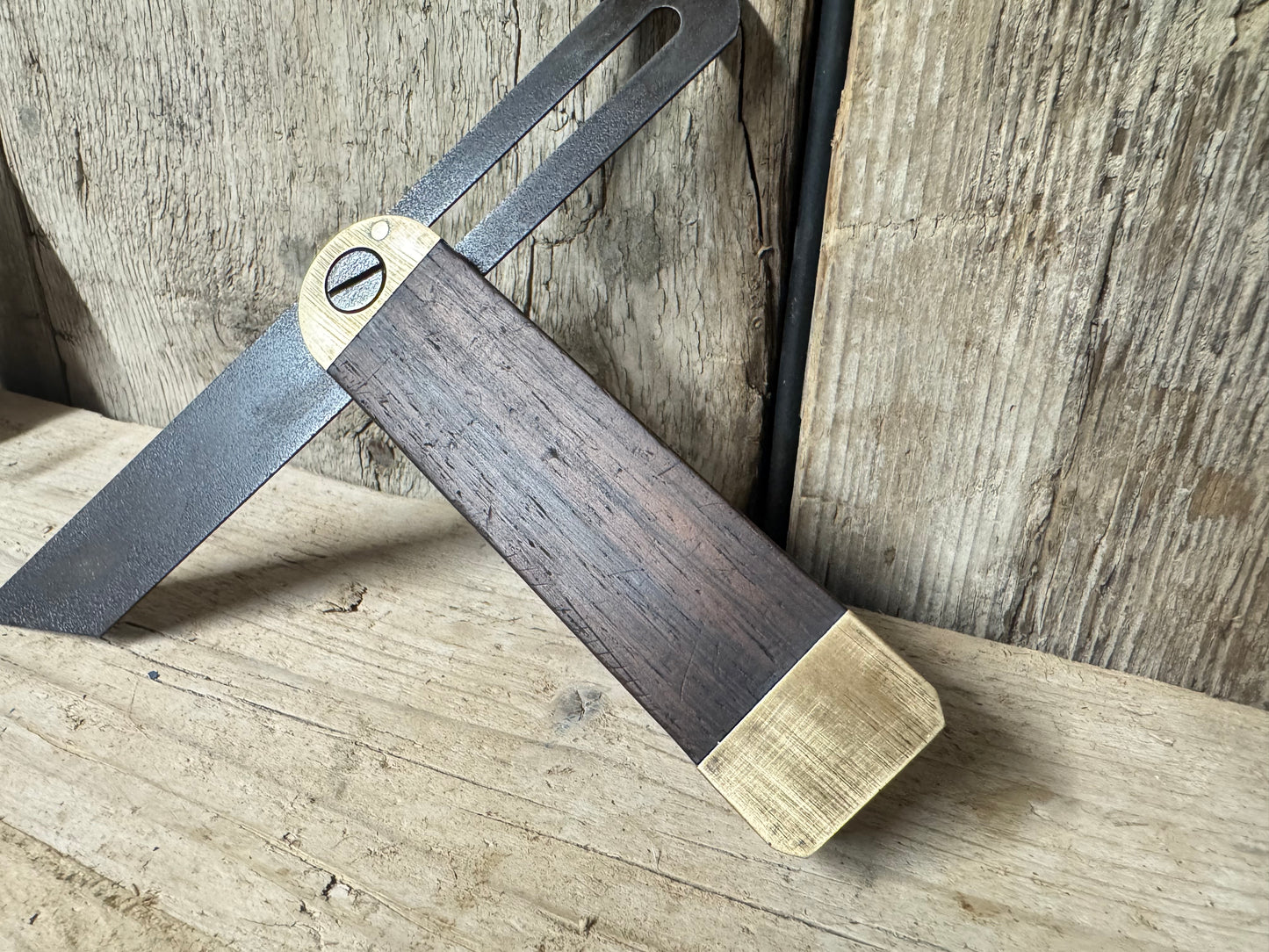 Brass & Rosewood 7 1/2” Sliding Bevel