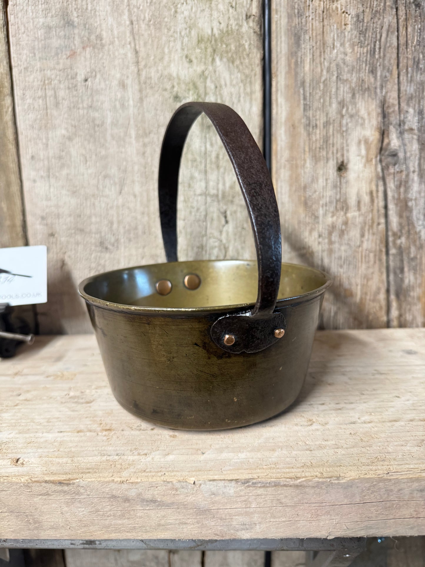 Antique Brass Jam Pot